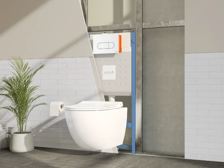 WC suspendu en panne : fuite, chasse bloquée et accès au bâti-support